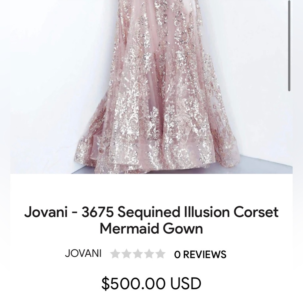Brand new rose gold, sparkly mermaid dress!
